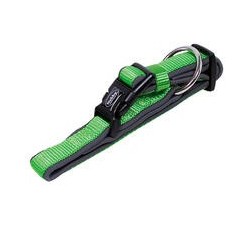 Nobby Halsband Classic Preno [neon grün/grau - L: 50-65 cm, B: 25/35 mm]