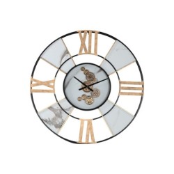 Wanduhr Home ESPRIT Weiß Schwarz Gold Metall 142 X 9 X 142 cm