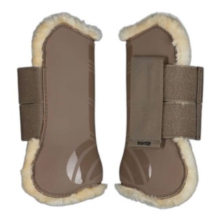 Offene Vorderfußgamaschen Sehnenschutz mit Kunstpelzfutter Horze Windsor