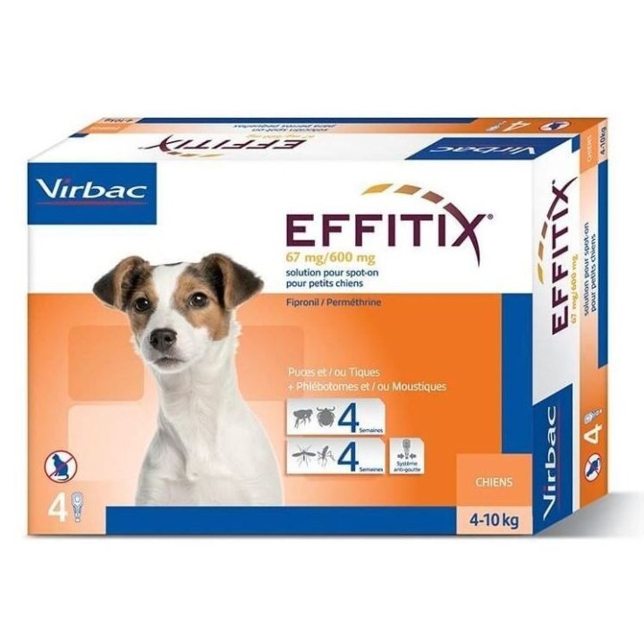 Antiparasit für Hunde Virbac Effitix (x4)