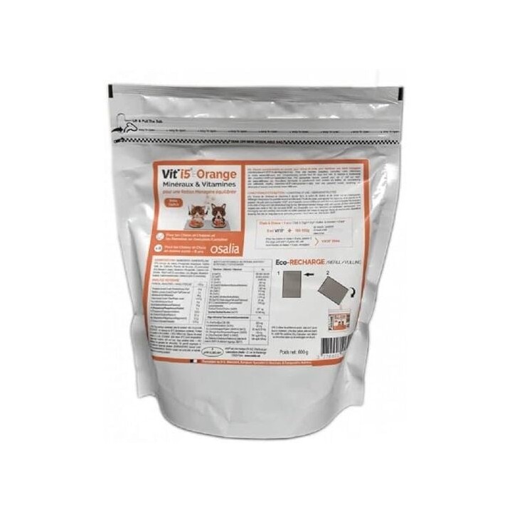 Ergänzungsmittel für Hunde und Katzen Osalia Vit'i5 Orange ECO CA:P3