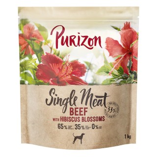 1 kg Purizon zum Probierpreis! - NEU: Adult Single Meat: Rind mit Hibiskusblüten
