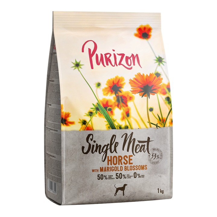 1 kg Purizon zum Probierpreis! - Adult Single Meat: Pferd mit Ringelblumenblüten