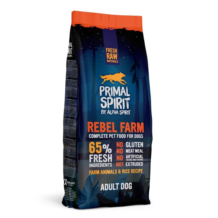 Primal Spirit 65% Rebel Farm Hundefutter - 12 kg