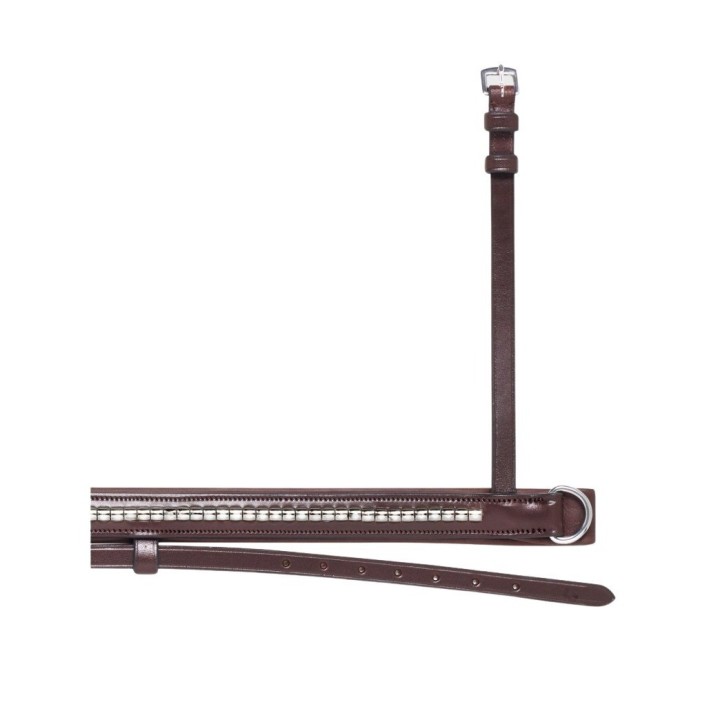 Silbernes Reithalfter mit Kette Equiline