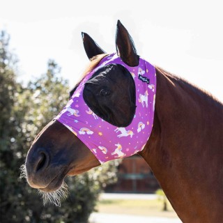 Lycra Fliegenhaube für Pferde mit Ohrenbedeckung Pro-Tech