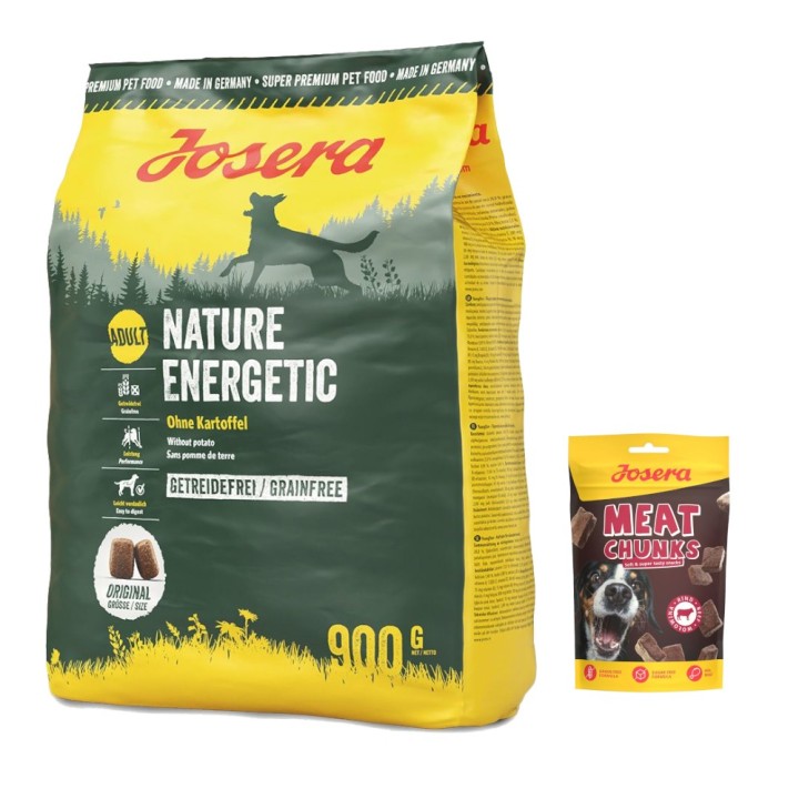 900 g Josera + 70 g Meat Chunks mit Rind gratis! - Nature Energetic