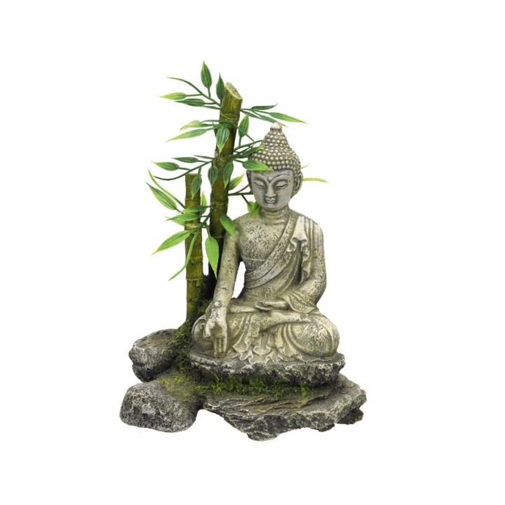 Aquariumdekoration Zen-Statue mit Bambus Nobby Pet
