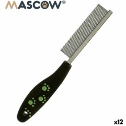 Kamm Mascow 27793 Schwarz Rot grün Polyester Stahl 4 x 20,5 x 1,5 cm 12 Stück