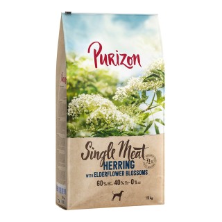 12 kg Purizon zum Sonderpreis sichern! - Adult Single Meat: Hering mit Holunderblüten