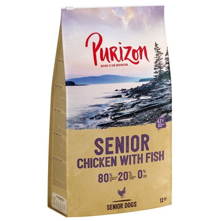 12 kg Purizon zum Sonderpreis sichern! - Senior Huhn & Fisch