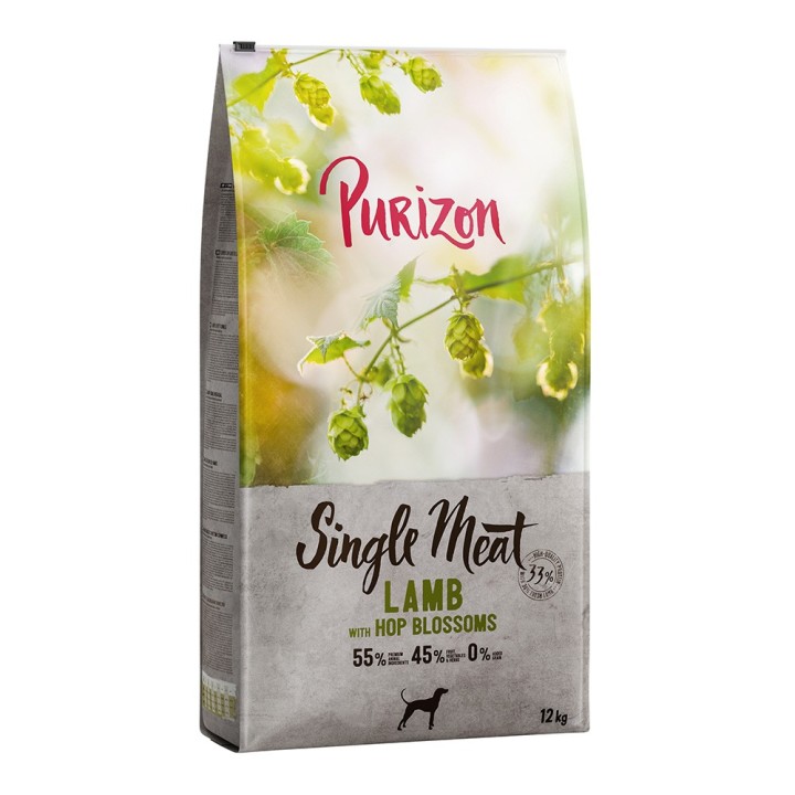 12 kg Purizon zum Sonderpreis sichern! - Adult Single Meat: Lamm mit Hopfenblumen