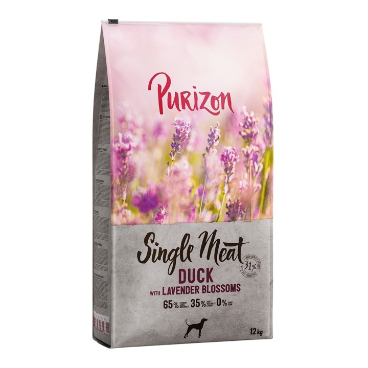 12 kg Purizon zum Sonderpreis sichern! - Adult Single Meat: Ente mit Lavendelblüten