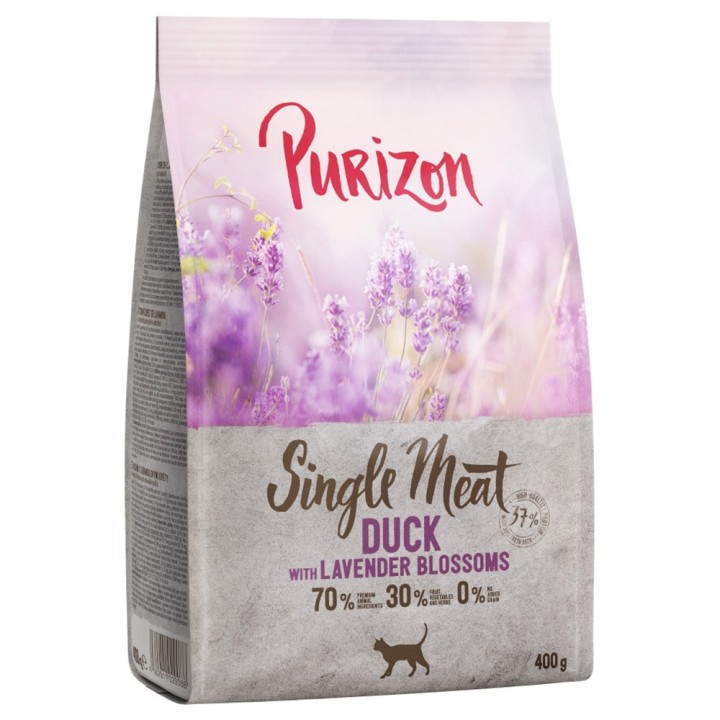 400 g Purizon zum Probierpreis! - Single Meat Ente mit Lavendelblüten