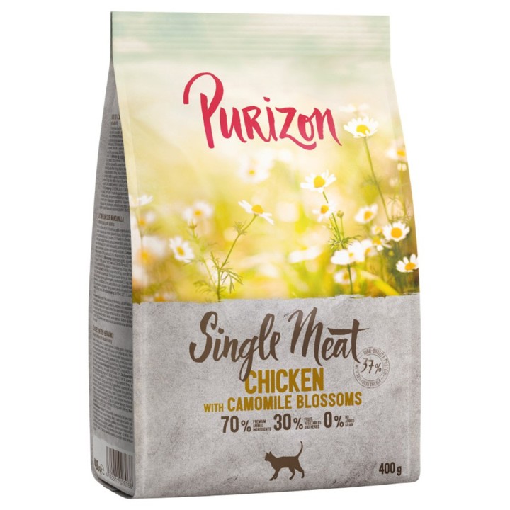 400 g Purizon zum Probierpreis! - Single Meat Huhn mit Kamillenblüten