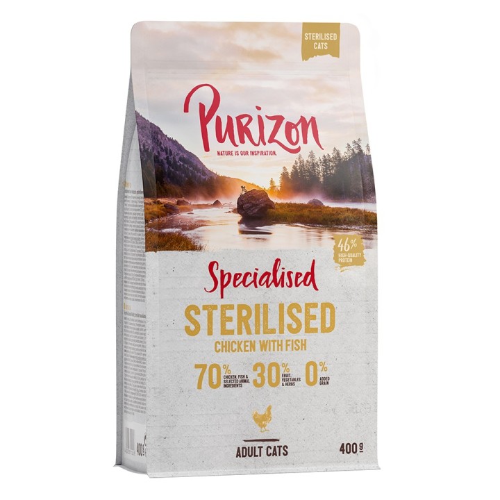 400 g Purizon zum Probierpreis! - Sterilised Adult Huhn & Fisch