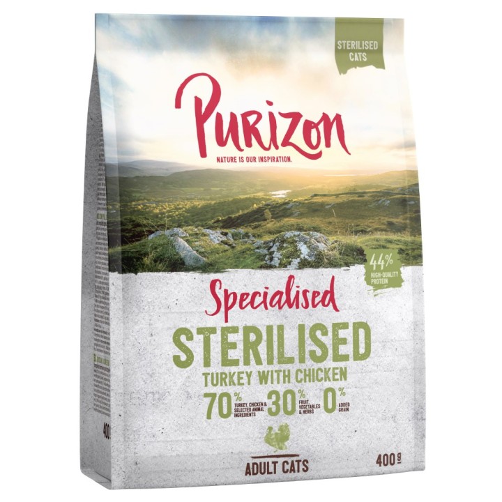 400 g Purizon zum Probierpreis! -  Sterilised Adult Truthahn & Huhn