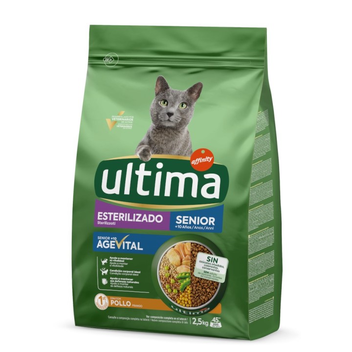 Ultima Cat Sterilized Senior Huhn - 2,5 kg