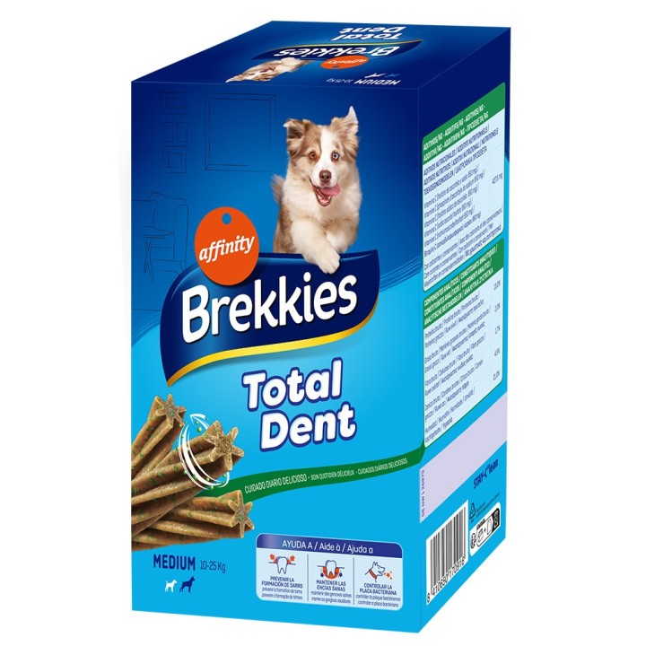 Brekkies Total Dent für mittelgroße Hunde - 4 x 180 g