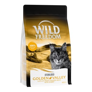400 g Wild Freedom Trockenfutter zum Sonderpreis Sterilised: Golden Valley - Kaninchen