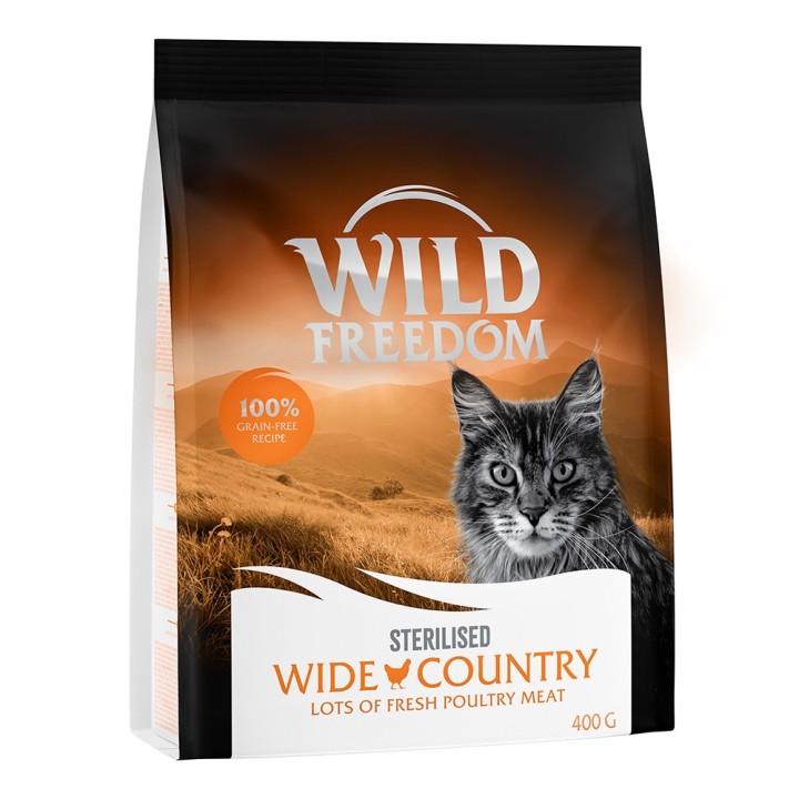 400 g Wild Freedom Trockenfutter zum Sonderpreis Sterlised Wide Country - Geflügel
