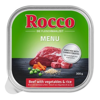 Rocco Menü 9 x 300g - Rind mit Gemüse & Reis