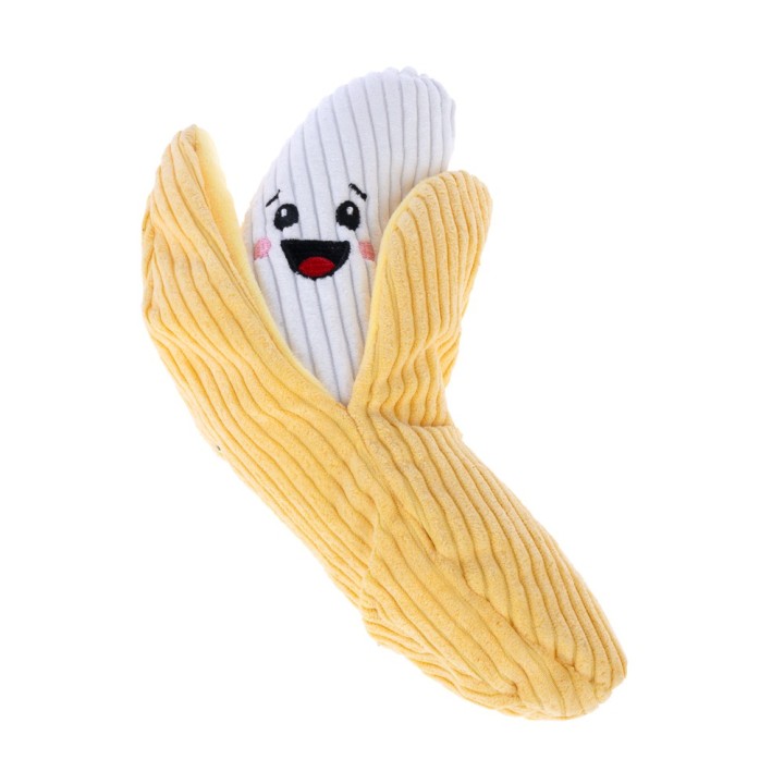 TIAKI Hundespielzeug Happy Banana - ca. L 20 x B 6,5 cm