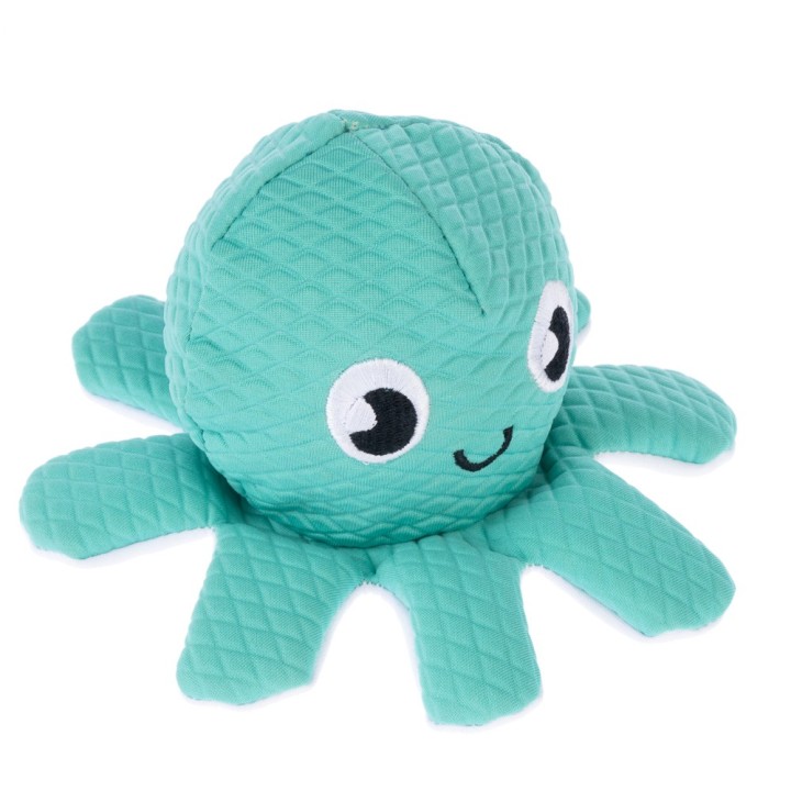 TIAKI Kuscheltier Oktopus für Hunde - Ø 9,5 x H 16,5 cm