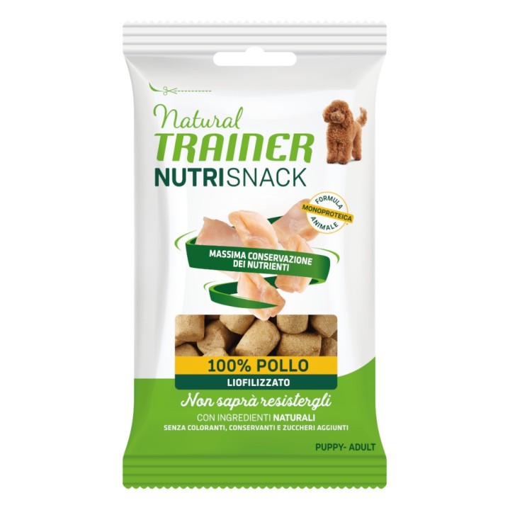 Sparpaket Natural Trainer Nutri Snack Gefriergetrocknete Happen Puppy & Adult 20 x 20 g - Huhn