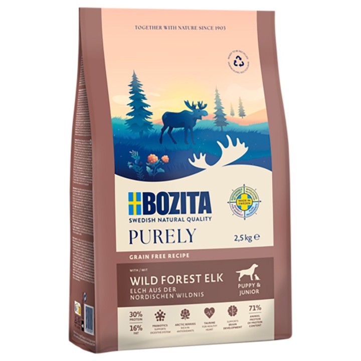 Bozita Dog Purely Grain Free Elch Puppy & Junior - 2,5 kg
