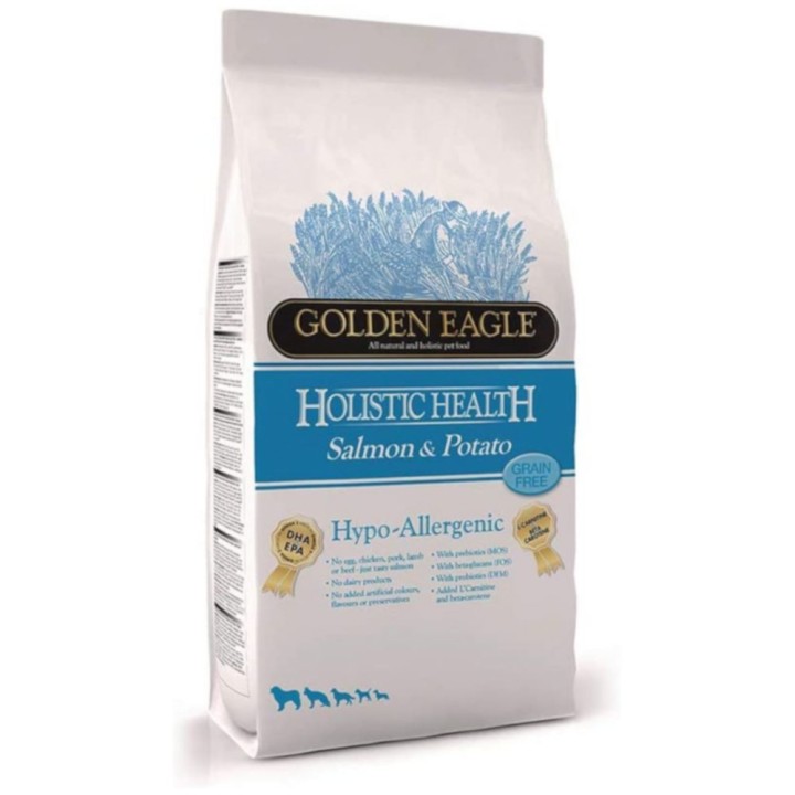 Golden Eagle Hypoallergen Lachs und Kartoffel 26/12 Getreidefrei - 10 kg