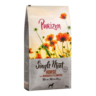 12 kg Purizon zum Sonderpreis sichern! - Adult Single Meat: Pferd mit Ringelblumenblüten