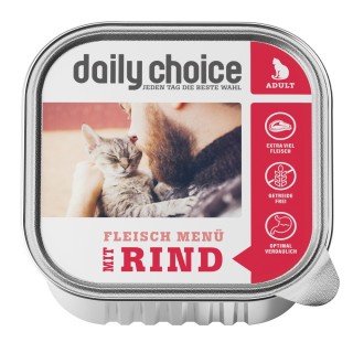 daily choice | Fleischmenü mit Rind | 30 x 100 g
