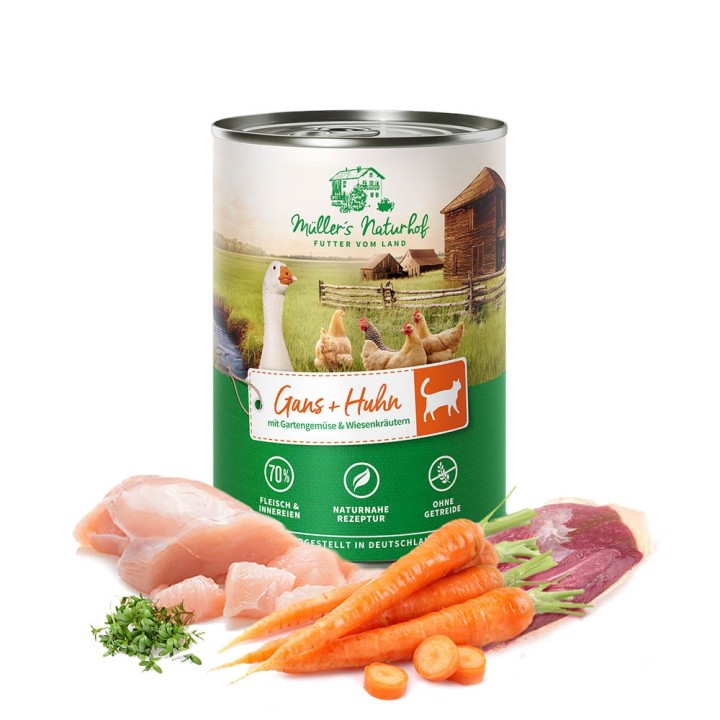 Müller’s Naturhof | Gans und Huhn | Traditionell | 30 x 400 g