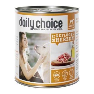 daily choice | mit Geflügelherzen | 30 x 800 g