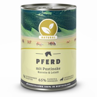 Natural | Pferd mit Pastinake & Leinöl | 30 x 400 g