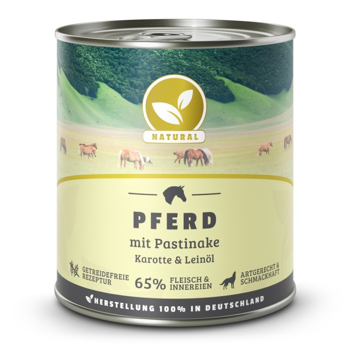 Natural | Pferd mit Pastinake & Leinöl | 30 x 800 g