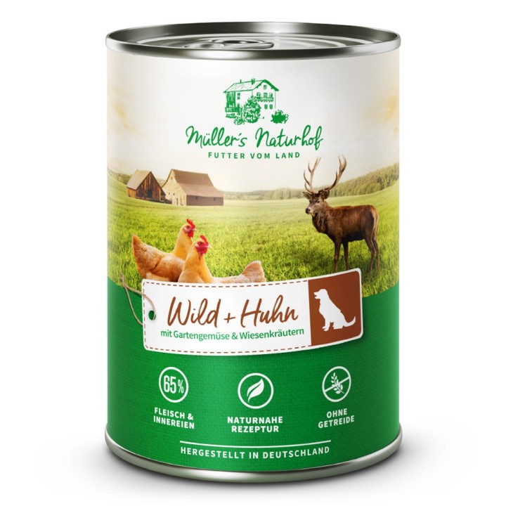 Müller’s Naturhof | Wild und Huhn | Traditionell | 30 x 400 g