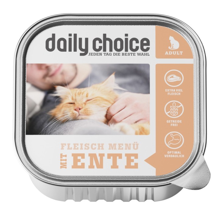 daily choice | Fleischmenü mit Ente | 30 x 100 g