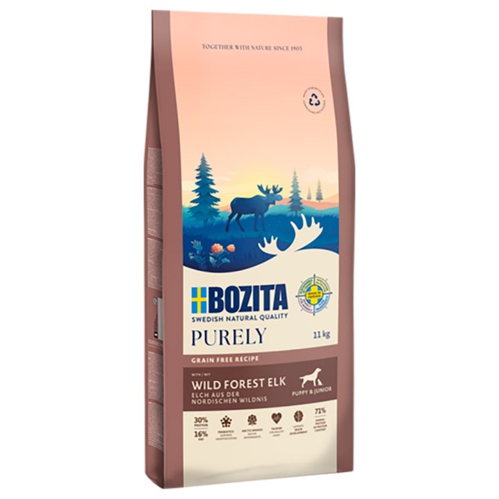 Bozita Dog Purely Grain Free Elch Puppy & Junior - 11 kg