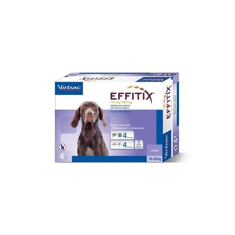 Antiparasit für Hunde Virbac Effitix (x4)