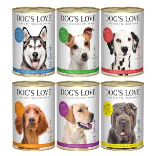 Dog´s Love Adult 6 x 400 g - Mixpaket (6 Sorten)