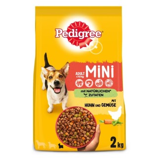 Pedigree Trockenfutter zum Sonderpreis! - 2 kg Mini mit Huhn