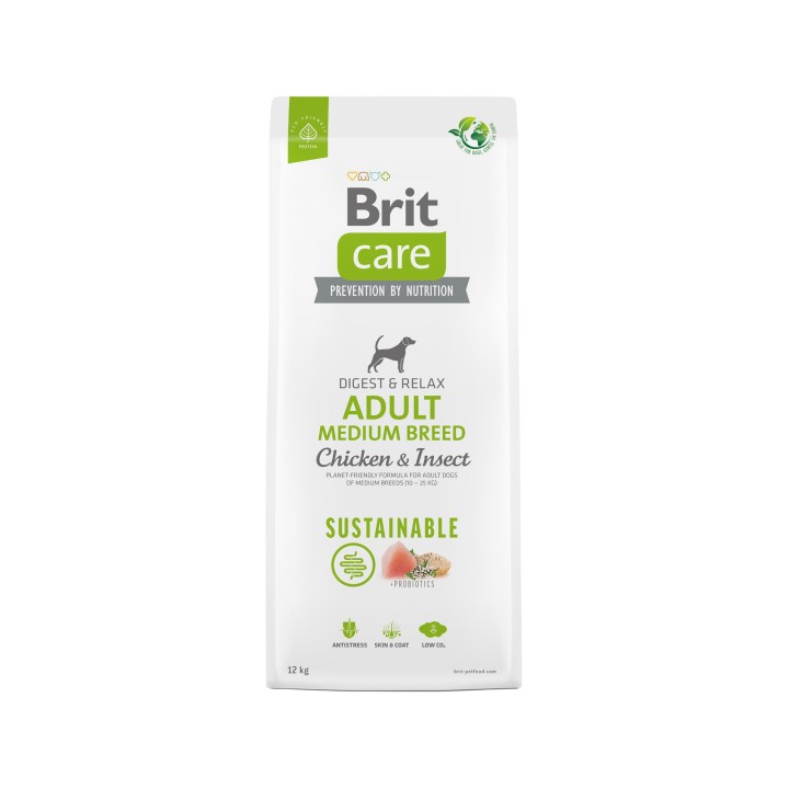 Brit Care - Sustainable Adult - Mittelgroße Hunde - 3 kg