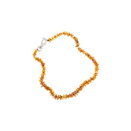 Hunde-Bernsteinkette cognac