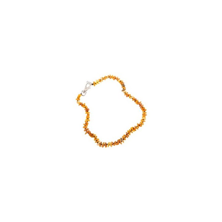 Hunde-Bernsteinkette cognac