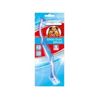 bogadent® Zahnbürste Ergo Dual Brush blau-weiß, Länge: ca. 23 cm