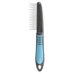 TRIXIE Fellentwirrer-Kamm Care schwarz-blau, Länge: ca. 22 cm