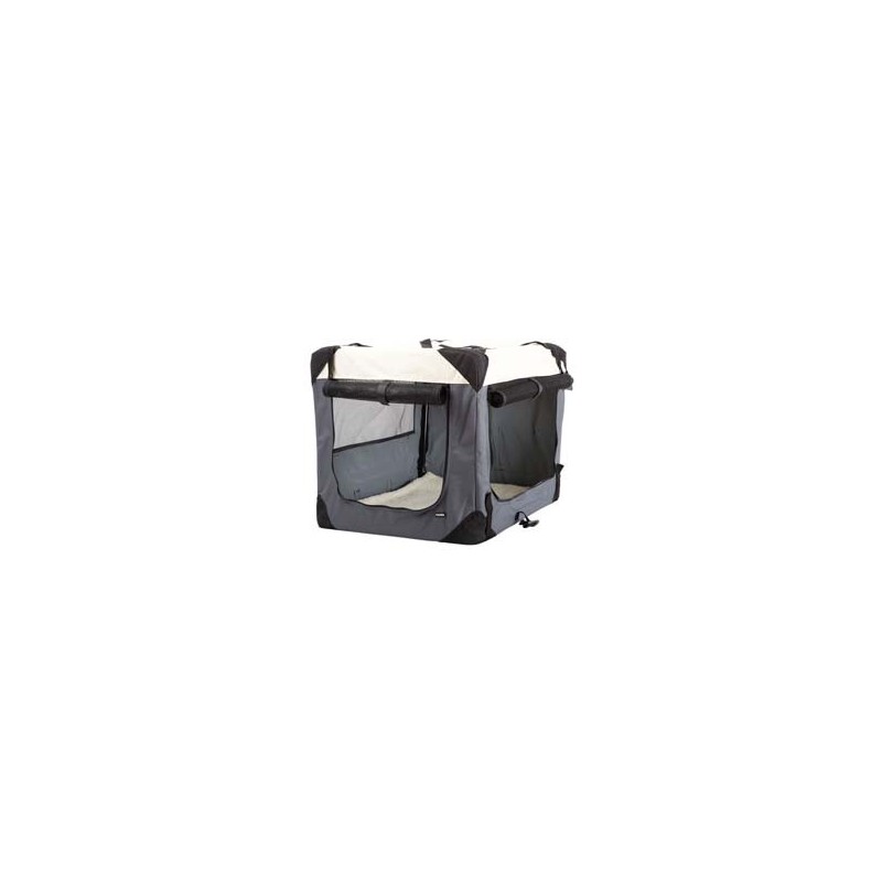 Hunde-Transportbox Journey grau/beige, Gr. 70x52x52 cm, Maße: ca. 70 x 52 x 52 cm