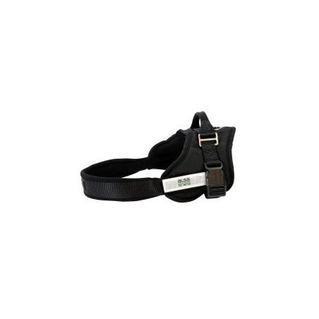 alsa-brand Nylon-Geschirr Ultimate schwarz, Breite: ca. 2,5 cm, Bauchumfang: ca. 35 - 45 cm